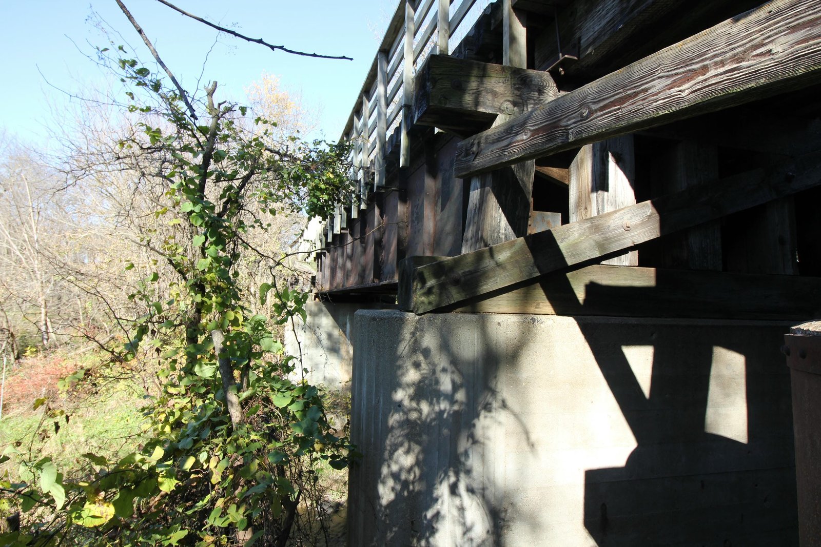 Looking north